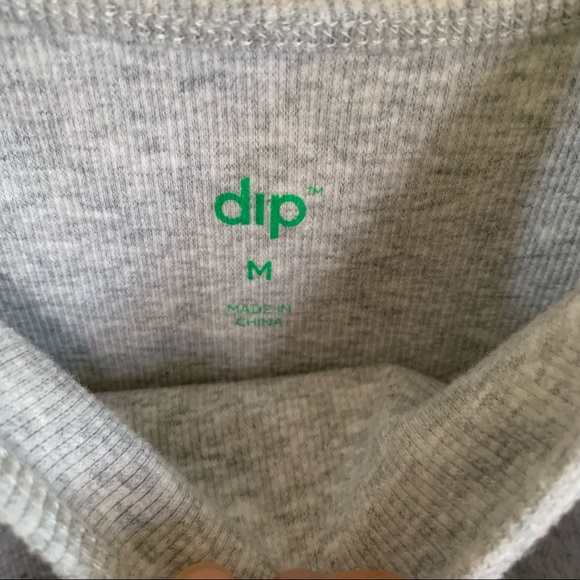 Dip Heather Gray Ribbed Bodysuit - Picture 6 of 9